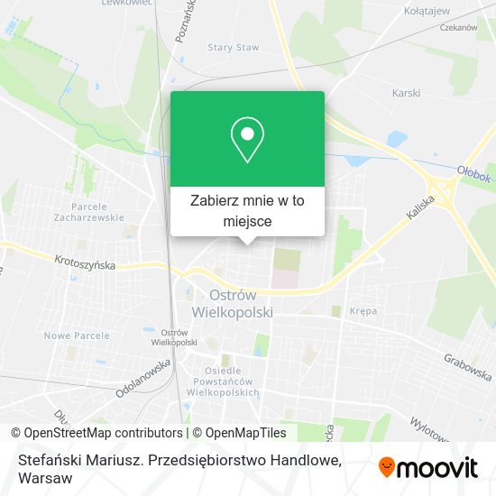 Mapa Stefański Mariusz. Przedsiębiorstwo Handlowe