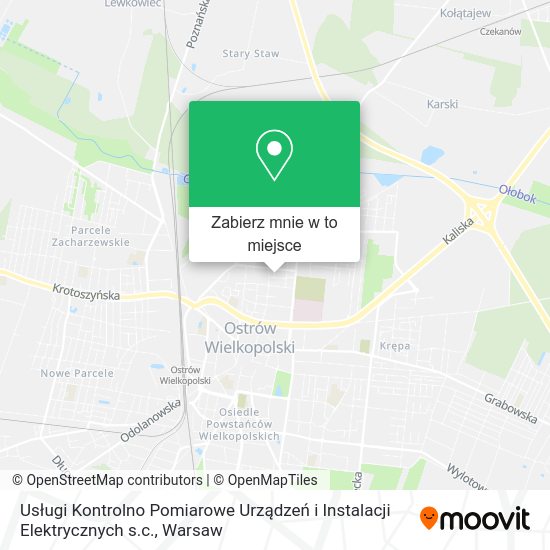 Mapa Usługi Kontrolno Pomiarowe Urządzeń i Instalacji Elektrycznych s.c.