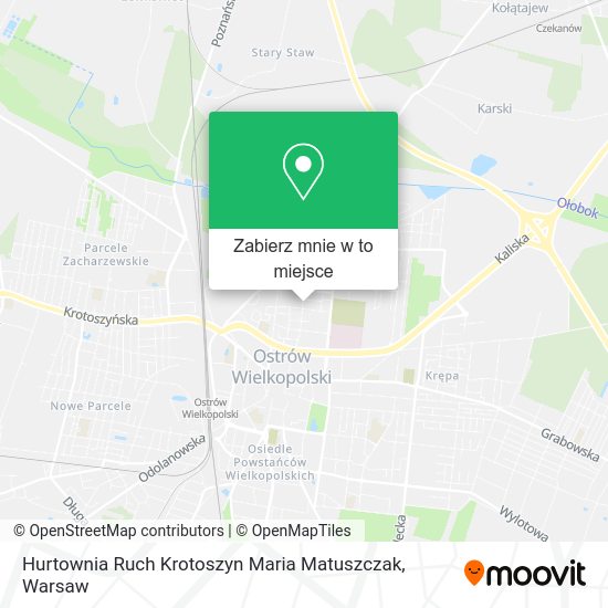 Mapa Hurtownia Ruch Krotoszyn Maria Matuszczak