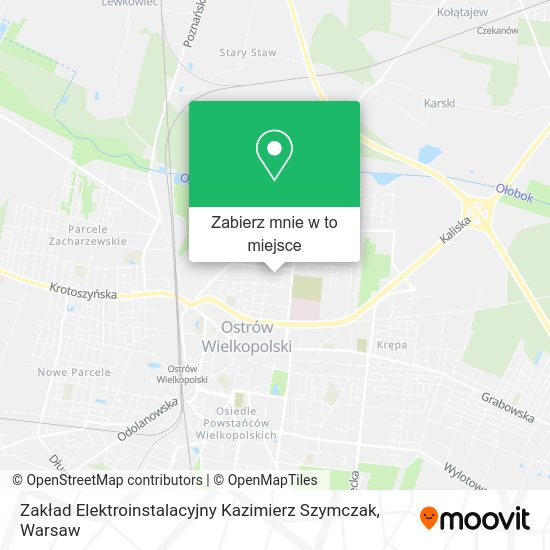 Mapa Zakład Elektroinstalacyjny Kazimierz Szymczak