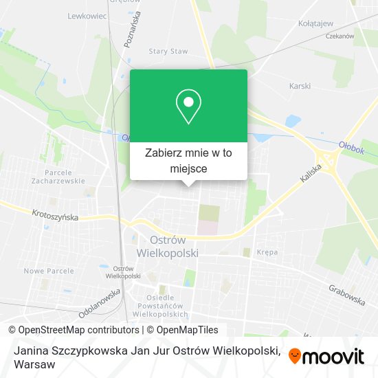 Mapa Janina Szczypkowska Jan Jur Ostrów Wielkopolski