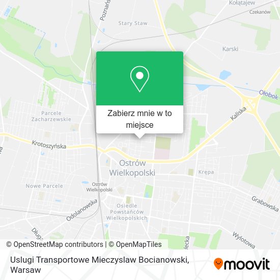 Mapa Uslugi Transportowe Mieczyslaw Bocianowski