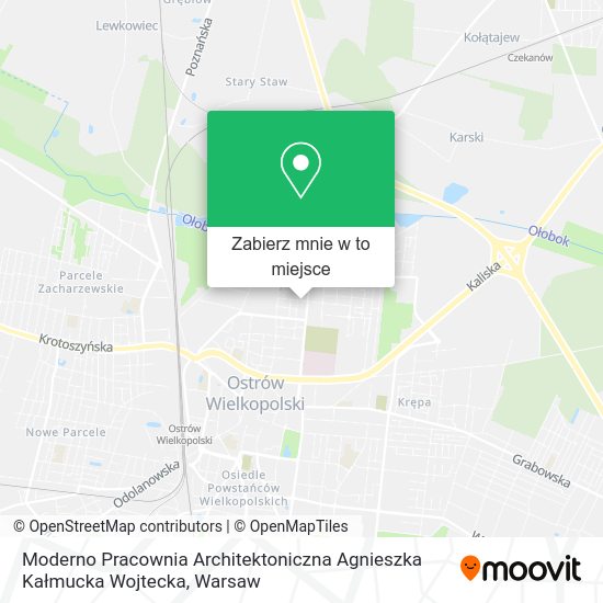 Mapa Moderno Pracownia Architektoniczna Agnieszka Kałmucka Wojtecka