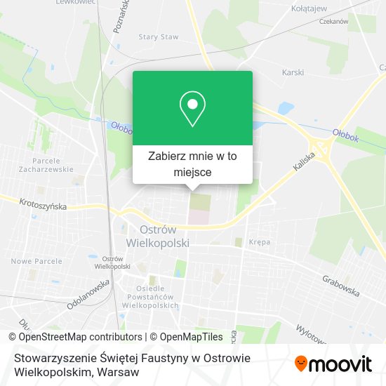 Mapa Stowarzyszenie Świętej Faustyny w Ostrowie Wielkopolskim