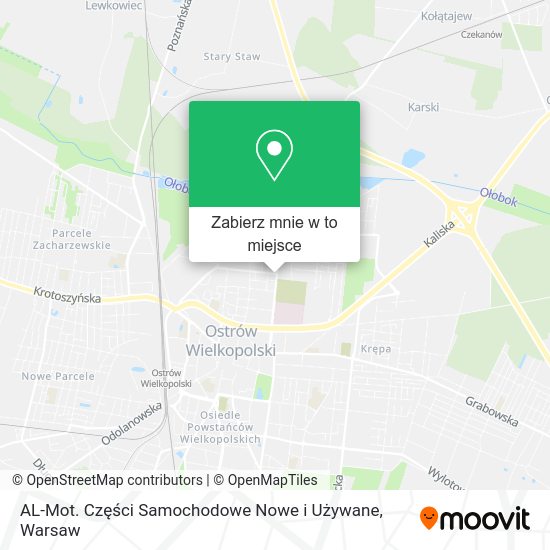 Mapa AL-Mot. Części Samochodowe Nowe i Używane