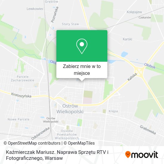 Mapa Kaźmierczak Mariusz. Naprawa Sprzętu RTV i Fotograficznego