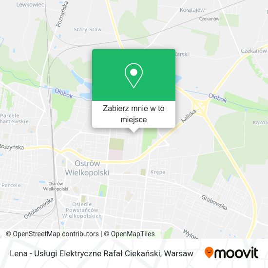 Mapa Lena - Usługi Elektryczne Rafał Ciekański