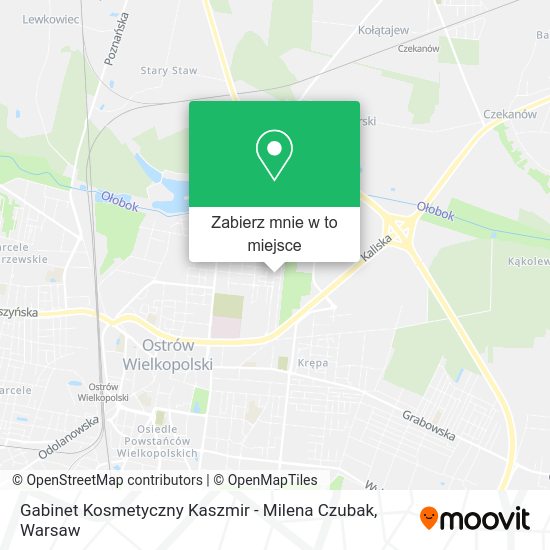 Mapa Gabinet Kosmetyczny Kaszmir - Milena Czubak