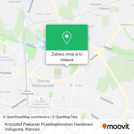 Mapa Krzysztof Piekarski Przedsiębiorstwo Handlowo Usługowe