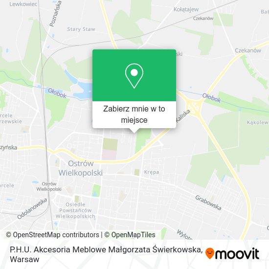 Mapa P.H.U. Akcesoria Meblowe Małgorzata Świerkowska