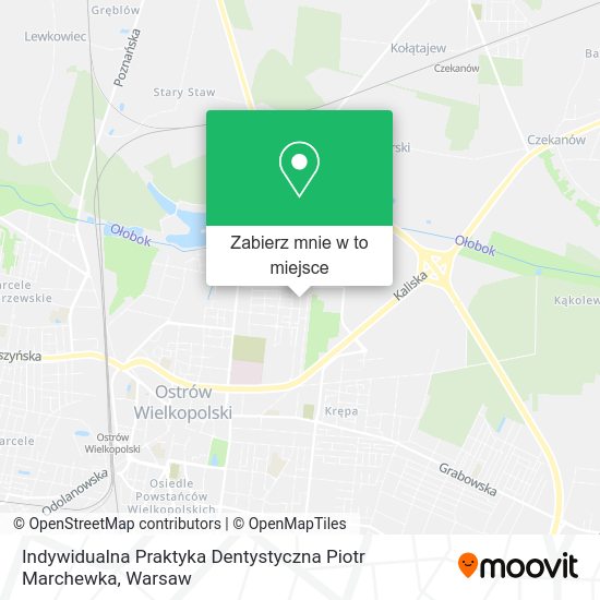 Mapa Indywidualna Praktyka Dentystyczna Piotr Marchewka