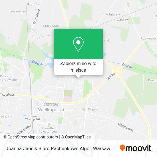 Mapa Joanna Jańcik Biuro Rachunkowe Algor