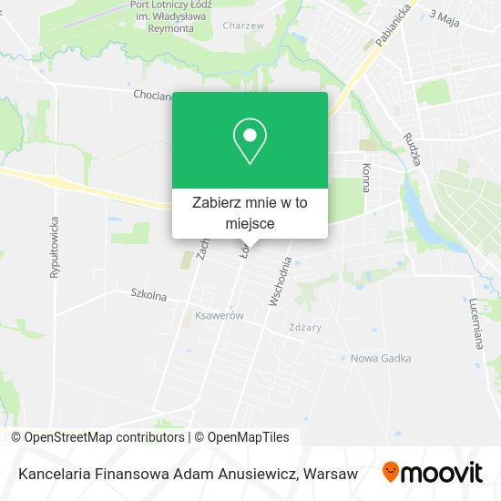 Mapa Kancelaria Finansowa Adam Anusiewicz