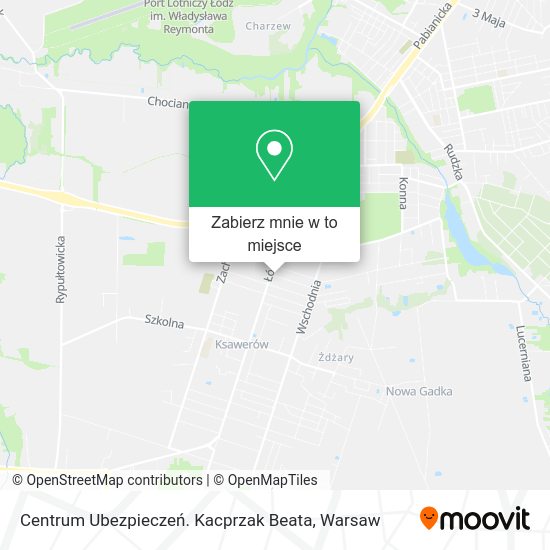 Mapa Centrum Ubezpieczeń. Kacprzak Beata