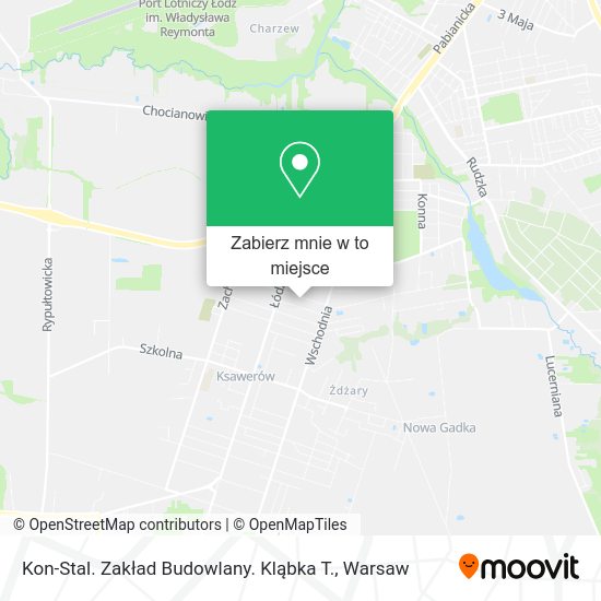 Mapa Kon-Stal. Zakład Budowlany. Kląbka T.