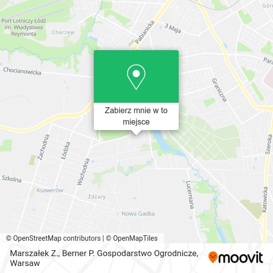 Mapa Marszałek Z., Berner P. Gospodarstwo Ogrodnicze