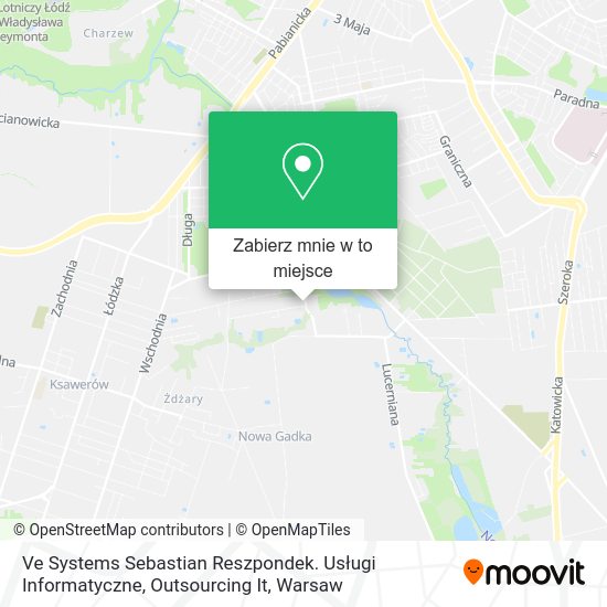 Mapa Ve Systems Sebastian Reszpondek. Usługi Informatyczne, Outsourcing It