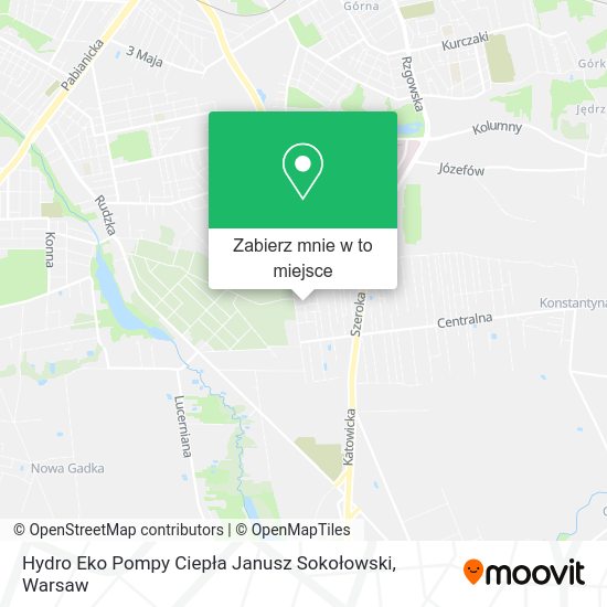 Mapa Hydro Eko Pompy Ciepła Janusz Sokołowski