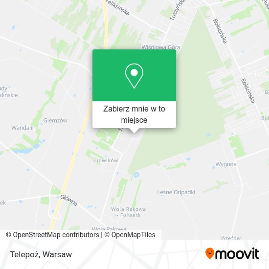 Mapa Telepoż