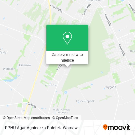 Mapa PPHU Agar Agnieszka Połetek