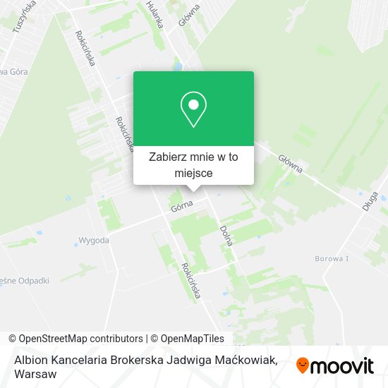 Mapa Albion Kancelaria Brokerska Jadwiga Maćkowiak