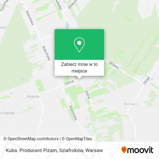 Mapa Kuba. Producent Piżam, Szlafroków