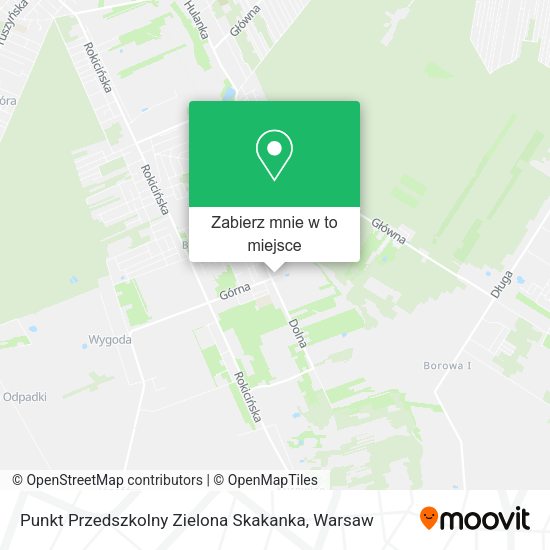 Mapa Punkt Przedszkolny Zielona Skakanka