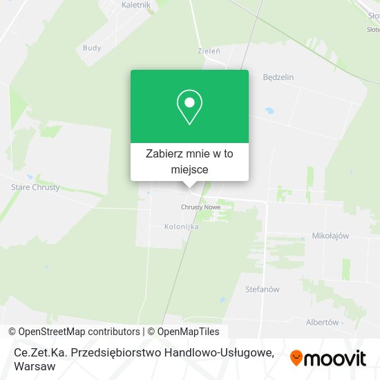 Mapa Ce.Zet.Ka. Przedsiębiorstwo Handlowo-Usługowe