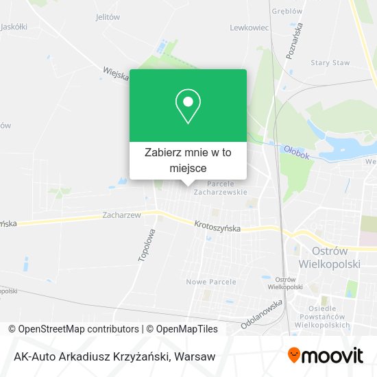 Mapa AK-Auto Arkadiusz Krzyżański