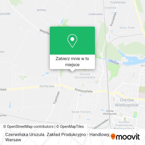 Mapa Czerwińska Urszula. Zakład Produkcyjno - Handlowy