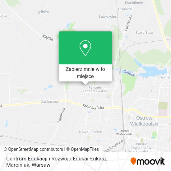 Mapa Centrum Edukacji i Rozwoju Edukar Łukasz Marciniak