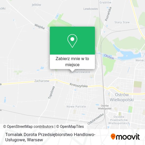 Mapa Tomalak Dorota Przedsiębiorstwo Handlowo-Usługowe