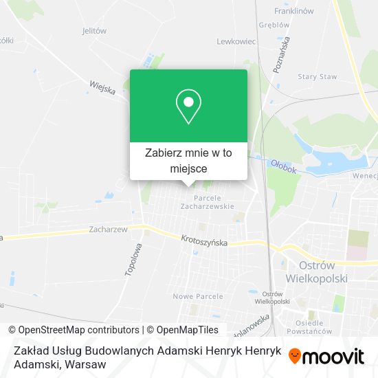 Mapa Zakład Usług Budowlanych Adamski Henryk Henryk Adamski