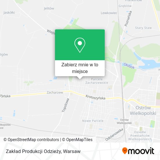 Mapa Zakład Produkcji Odzieży