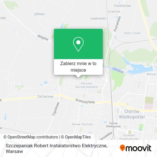 Mapa Szczepaniak Robert Instalatorstwo Elektryczne