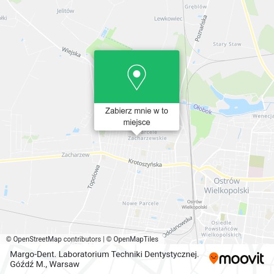 Mapa Margo-Dent. Laboratorium Techniki Dentystycznej. Góźdź M.