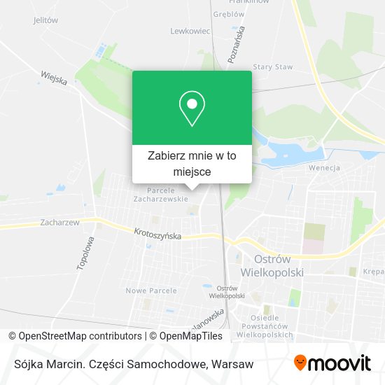 Mapa Sójka Marcin. Części Samochodowe