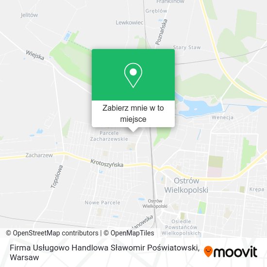 Mapa Firma Usługowo Handlowa Sławomir Poświatowski