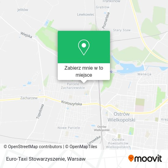 Mapa Euro-Taxi Stowarzyszenie