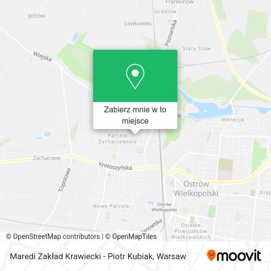 Mapa Maredi Zakład Krawiecki - Piotr Kubiak