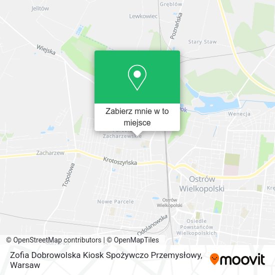 Mapa Zofia Dobrowolska Kiosk Spożywczo Przemysłowy