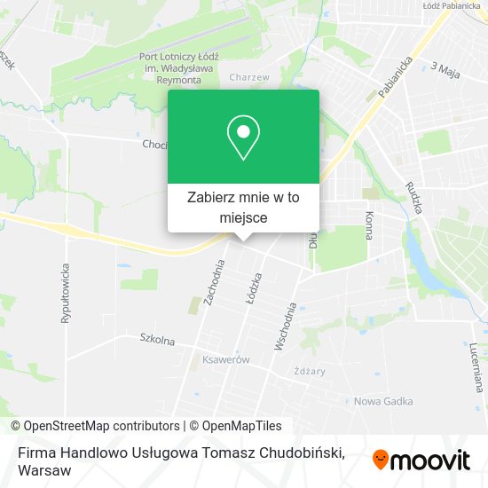 Mapa Firma Handlowo Usługowa Tomasz Chudobiński