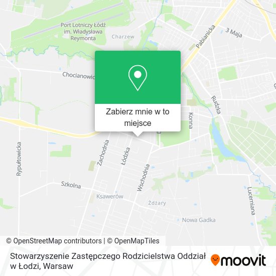 Mapa Stowarzyszenie Zastępczego Rodzicielstwa Oddział w Łodzi