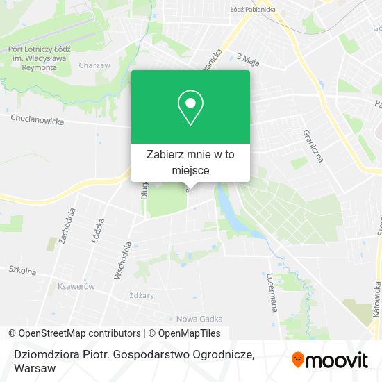 Mapa Dziomdziora Piotr. Gospodarstwo Ogrodnicze