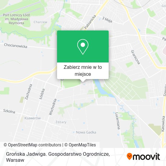 Mapa Grońska Jadwiga. Gospodarstwo Ogrodnicze