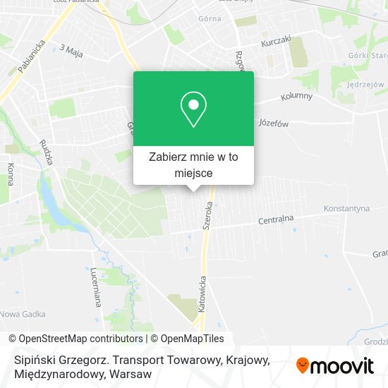 Mapa Sipiński Grzegorz. Transport Towarowy, Krajowy, Międzynarodowy