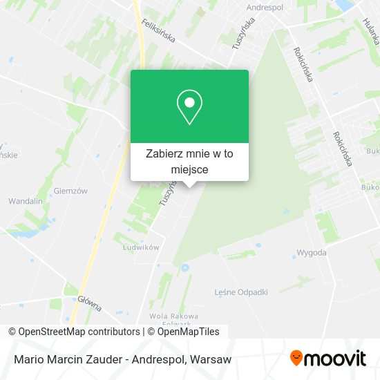 Mapa Mario Marcin Zauder - Andrespol