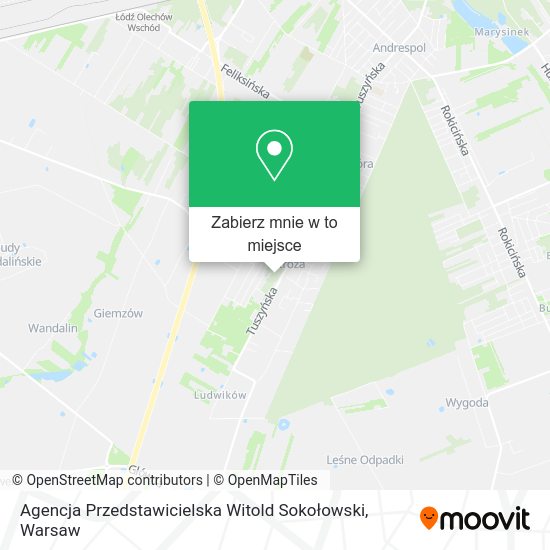 Mapa Agencja Przedstawicielska Witold Sokołowski