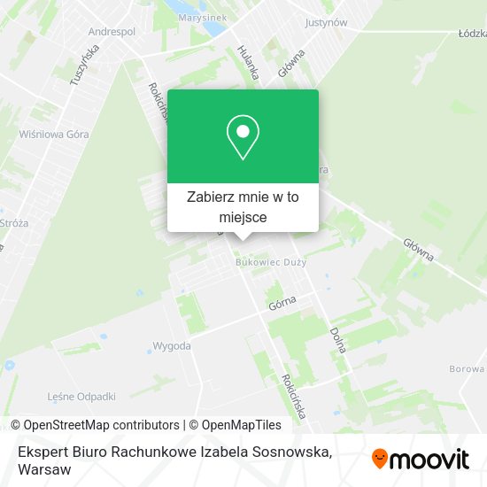 Mapa Ekspert Biuro Rachunkowe Izabela Sosnowska