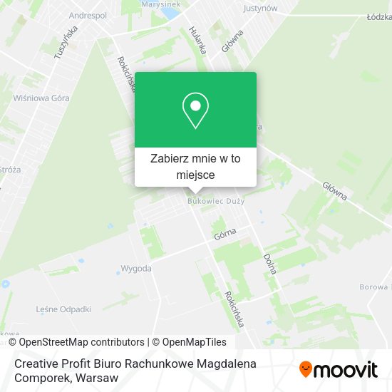 Mapa Creative Profit Biuro Rachunkowe Magdalena Comporek